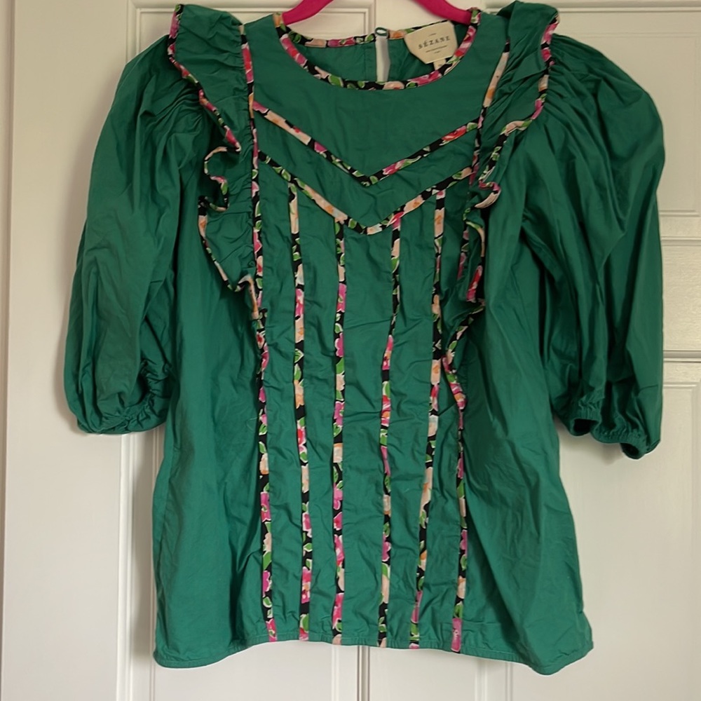 Sezane excellent condition summer blouse size 34